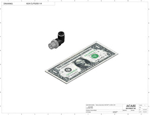Automatic inline piston filler machine, high viscocity liquid products, model PI3300, Component ADA-CPLS250-1/4, by Acasi Machinery