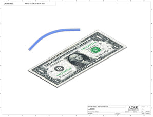 Automatic inline piston filler machine, high viscocity liquid products, model PI3300, Component HPE-TU0425-BU1-305, by Acasi Machinery