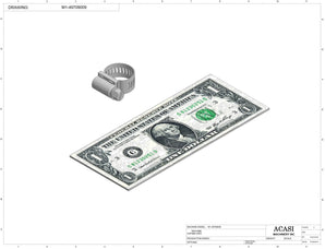Automatic inline piston filler machine, high viscocity liquid products, model PI3300, Component M1-49709009, by Acasi Machinery