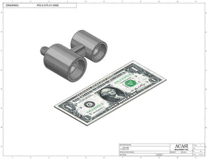 Automatic inline piston filler machine, high viscosity liquid products, pistons, Assy PIS-0.075-01-006E, by Acasi Machinery Inc.