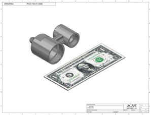 Automatic inline piston filler machine, high viscosity liquid products, pistons, Assy PIS-0.150-01-006E, by Acasi Machinery Inc.