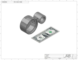 Automatic inline piston filler machine, high viscosity liquid products, pistons, Assy PIS-1.020-01-006E, by Acasi Machinery Inc.