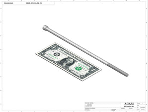 Automatic inline piston filler machine, high viscosity liquid products, pistons, Component AME-HNX-06SCX05-06.25, by Acasi Machinery Inc.