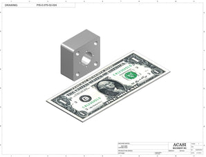 Automatic inline piston filler machine, high viscosity liquid products, pistons, Part PIS-0.075-02-024, by Acasi Machinery Inc.