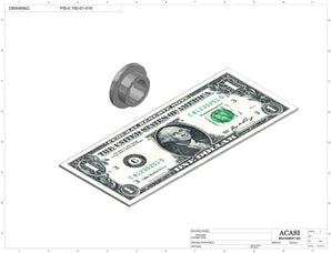 Automatic inline piston filler machine, high viscosity liquid products, pistons, Part PIS-0.150-01-016, by Acasi Machinery Inc.