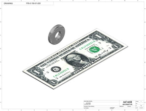 Automatic inline piston filler machine, high viscosity liquid products, pistons, Part PIS-0.150-01-020, by Acasi Machinery Inc.