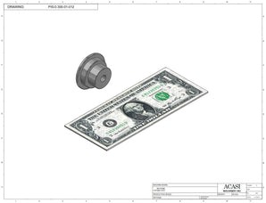 Automatic inline piston filler machine, high viscosity liquid products, pistons, Part PIS-0.300-01-012, by Acasi Machinery Inc.