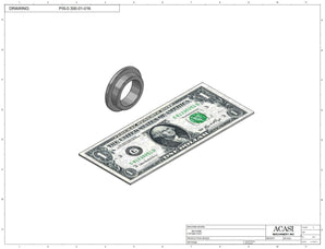 Automatic inline piston filler machine, high viscosity liquid products, pistons, Part PIS-0.300-01-016, by Acasi Machinery Inc.