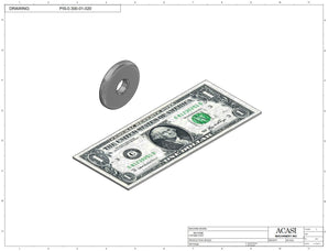 Automatic inline piston filler machine, high viscosity liquid products, pistons, Part PIS-0.300-01-020, by Acasi Machinery Inc.
