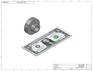 Automatic inline piston filler machine, high viscosity liquid products, pistons, Part PIS-0.300-01-024, by Acasi Machinery Inc.