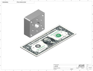 Automatic inline piston filler machine, high viscosity liquid products, pistons, Part PIS-0.300-02-024, by Acasi Machinery Inc.
