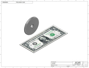 Automatic inline piston filler machine, high viscosity liquid products, pistons, Part PIS-0.600-01-020, by Acasi Machinery Inc.
