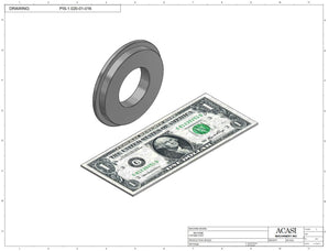 Automatic inline piston filler machine, high viscosity liquid products, pistons, Part PIS-1.020-01-016, by Acasi Machinery Inc.