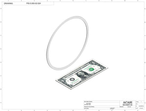 Automatic inline piston filler machine, high viscosity liquid products, pistons, Part PIS-5.000-02-024, by Acasi Machinery Inc.