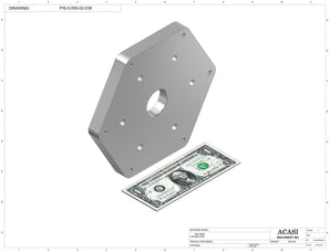 Automatic inline piston filler machine, high viscosity liquid products, pistons, Part PIS-5.000-02-038, by Acasi Machinery Inc.