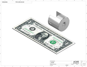 Automatic inline piston filler machine, high viscosity liquid products, pistons, Part PIS-5.000-02-044, by Acasi Machinery Inc.