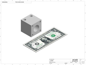 Automatic inline piston filler machine, high viscosity liquid products, pistons, Part PIS-5.000-02-046, by Acasi Machinery Inc.