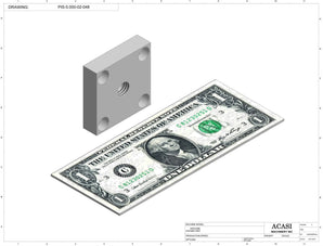 Automatic inline piston filler machine, high viscosity liquid products, pistons, Part PIS-5.000-02-048, by Acasi Machinery Inc.