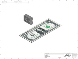 Automatic inline piston filler machine, high viscosity liquid products, pistons, Part PIS-COM-01-004, by Acasi Machinery Inc.