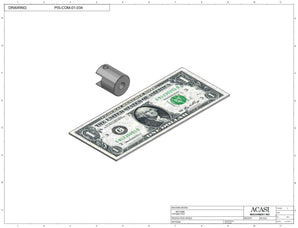 Automatic inline piston filler machine, high viscosity liquid products, pistons, Part PIS-COM-01-034, by Acasi Machinery Inc.
