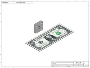Automatic inline piston filler machine, high viscosity liquid products, pistons, Part PIS-COM-01-044, by Acasi Machinery Inc.