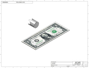 Automatic inline piston filler machine, high viscosity liquid products, pistons, Part PIS-COM-01-072, by Acasi Machinery Inc.