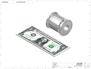 Automatic inline piston filler machine, high viscosity liquid products, pistons, Part PIS-COM-02-058, by Acasi Machinery Inc.