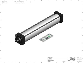 Automatic inline pistons filler machine, Component ADA-CYL-A-008591, by Acasi Machinery Inc.
