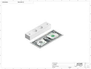 Automatic inline pistons filler machine, Part 692-206-V2, by Acasi Machinery Inc.