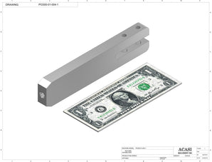 Automatic inline pressure overflow bottle filler machine, high viscosity, Part PI3300-01-004-1by Acasi Machinery