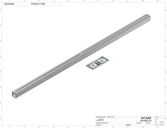 Automatic inline pressure overflow bottle filler machine, high viscosity, Part PI3300-01-006, by Acasi Machinery