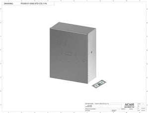 Automatic inline pressure overflow bottle filler machine, high viscosity, Part PI3300-01-030E-STD-COL-V16, by Acasi Machinery.