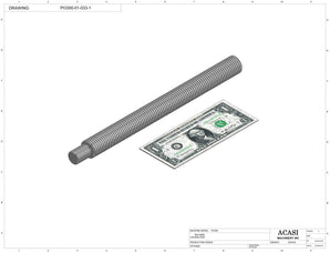 Automatic inline pressure overflow bottle filler machine, high viscosity, Part PI3300-01-033-1, by Acasi Machinery