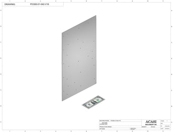 Automatic inline pressure overflow bottle filler machine, high viscosity, Part PI3300-01-042-V16, by Acasi Machinery