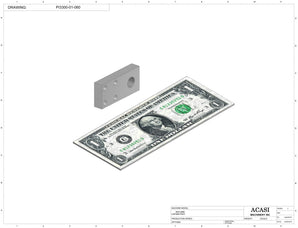 Automatic inline pressure overflow bottle filler machine, high viscosity, Part PI3300-01-060, by Acasi Machinery