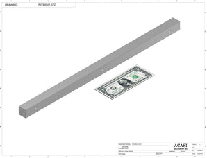 Automatic inline pressure overflow bottle filler machine, high viscosity, Part PI3300-01-072, by Acasi Machinery