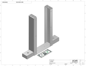 Automatic inline pressure overflow bottle filler machine, low viscosity, Assy 650-002E-VBR, by Acasi Machinery Inc.
