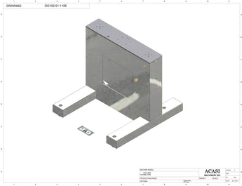 Automatic inline pressure overflow bottle filler machine, low viscosity, Assy GI3300-01-110E, by Acasi Machinery Inc.