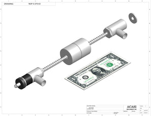 Automatic inline pressure overflow bottle filler machine, low viscosity, Assy NOF-0.375-03, by Acasi Machinery Inc