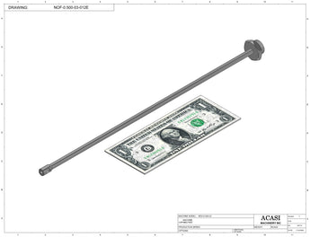 Automatic inline pressure overflow bottle filler machine, low viscosity, Assy NOF-0.500-03-012E-01-V1.0, by Acasi Machinery Inc.