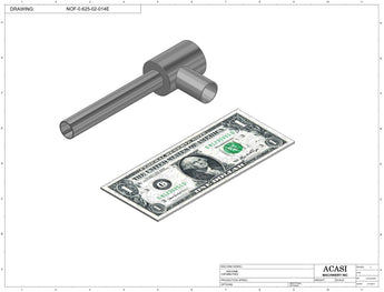 Automatic inline pressure overflow bottle filler machine, low viscosity, Assy NOF-0.625-02-014E, by Acasi Machinery Inc.