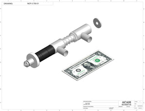 Automatic inline pressure overflow bottle filler machine, low viscosity, Assy NOF-0.750-01 by Acasi Machinery Inc.