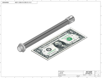 Automatic inline pressure overflow bottle filler machine, low viscosity, Assy NOF-1.000-01-012E-01-V1.0, by Acasi Machinery Inc.