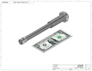 Automatic inline pressure overflow bottle filler machine, low viscosity, Assy NOF-1.250-01-012E, by Acasi Machinery Inc.