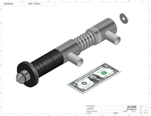 Automatic inline pressure overflow bottle filler machine, low viscosity, Assy NOF-1.250-01 by Acasi Machinery Inc.