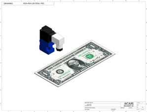 Automatic inline pressure overflow bottle filler machine, low viscosity, Component ADA-45A-L00-DDAJ-1KD, by Acasi Machinery Inc.