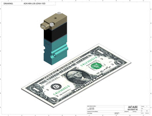 Automatic inline pressure overflow bottle filler machine, low viscosity, Component ADA-46A-L00-JDAA-1GD, by Acasi Machinery Inc.