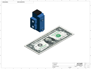 Automatic inline pressure overflow bottle filler machine, low viscosity, Component ADA-922B-RA, by Acasi Machinery Inc.