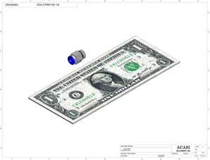 Automatic inline pressure overflow bottle filler machine, low viscosity, Component ADA-CPBR156-1 8, by Acasi Machinery