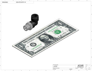 Automatic inline pressure overflow bottle filler machine, low viscosity, Component ADA-CPLS375-1 4, by Acasi Machinery Inc.